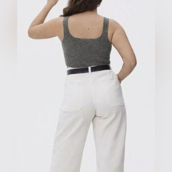 Everlane Renew Crop Tank - Dark Grey - Size M - NWT - Picture 2 of 10